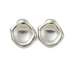 Non-Tarnish 304 Stainless Steel Charms, Oval Charm, Stainless Steel Color, 12.5x13x3.5mm, Hole: 1.4mm(STAS-L022-437P)