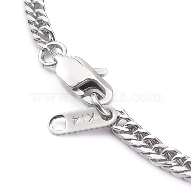 Non-Tarnish 304 Stainless Steel Diamond Cut Cuban Link Chain Necklaces(NJEW-JN03368-02)-3