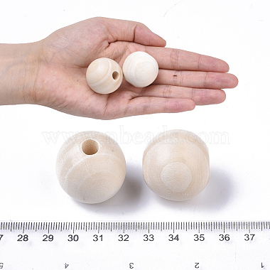 Natural Unfinished Wood Beads(WOOD-S651-A30mm-LF)-4