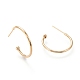 Brass Half Hoop Earrings(X-EJEW-F255-02G)-2