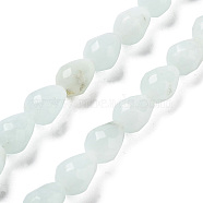 Natural Amazonite Beads Strands, Faceted Teardrop, 10x7mm, Hole: 1.2mm, about 20pcs/strand, 7.87''(20cm)(G-P520-B10-01)