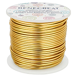 Round Aluminum Wire, Champagne Yellow, 12 Gauge, 2mm, about 98.42 Feet(30m)/roll(AW-BC0001-2mm-08)