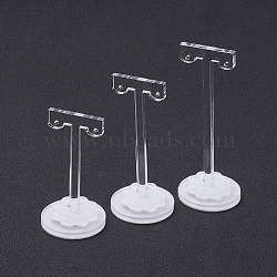 T Bar Earring Displays, Acrylic, Clear, 3pcs/set(EDIS-FG0001-12)