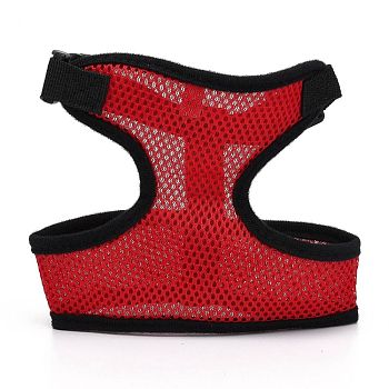 Comfortable Dog Harness Mesh No Pull No Choke Design, Soft Breathable Vest, Pet Supplies, for Small and Medium Dogs, Red, 15x17.8cm