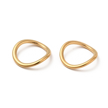 304 Stainless Steel Linking Rings, Twisted Round Ring, Golden, 15.5x2mm, Inner Diameter: 11.5mm