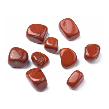 Natural Red Jasper Beads, Healing Stones, for Energy Balancing Meditation Therapy, Tumbled Stone, Vase Filler Gems, No Hole/Undrilled, Nuggets, 20~35x13~23x8~22mm