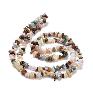 Copeaux de pierre naturelle et synthétique perles brins(G-L154-21)-6