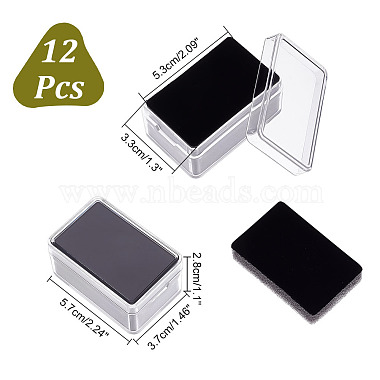 Rectangle Clear Plastic Loose Diamond Display Boxes(CON-WH0092-60B)-2