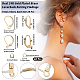 40Pcs 2 Styles Brass Leverback Earring Findings(DIY-CN0002-85G)-2