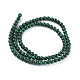 Brins de perles naturelles de malachite(G-O152-47-4mm)-2