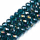 Chapelets de perles en verre galvanoplastique(EGLA-A034-T10mm-B25)-4