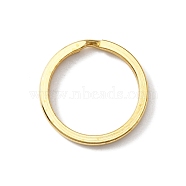 Brass Keychain Clasps, Ring, Golden, 25x2.5mm, Inner Diameter: 20.5mm(FIND-WH0143-12B-G)