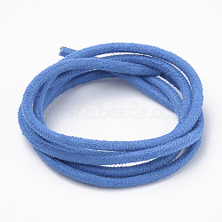 Faux Suede Cords, Faux Suede Lace, Cornflower Blue, 3x3mm, about 1.09 yards(1m)/strand(LW-T001-11)
