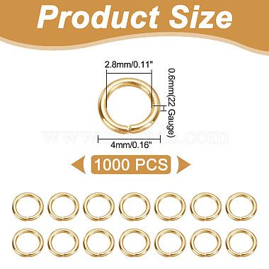 1000Pcs 304 Stainless Steel Jump Rings(STAS-AR0002-11)-2