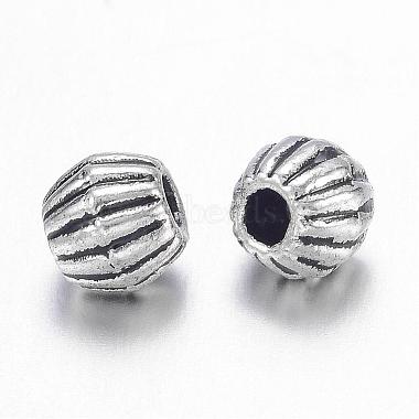 Antique Silver Tibetan Style Bicone Spacer Beads(X-LF0300Y-NF)-2