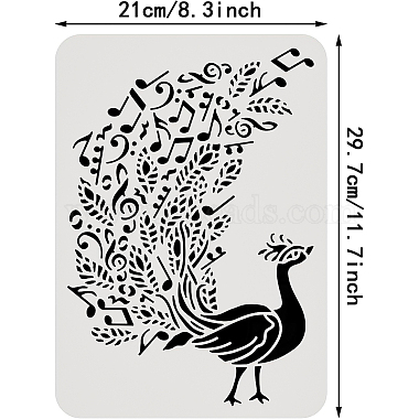 Large Plastic Reusable Drawing Painting Stencils Templates(DIY-WH0202-464)-2