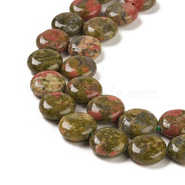 Natural Unakite Beads Strands(G-M403-C14)-4