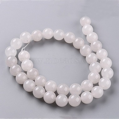 Cuentas de jade blanco natural(G-J390-C03-28)-2