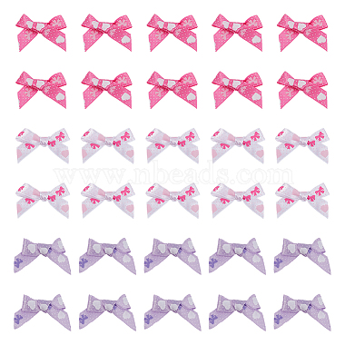 60Pcs 3 Colors Bowknot Polyester Ribbon(DIY-GF0006-70)-6