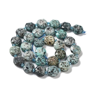 Natural Sesame Jasper/Kiwi Jasper Beads Strands(G-NH0004-005)-3