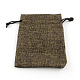 sacs en polyester imitation toile de jute sacs à cordon(X-ABAG-R005-18x13-05)-1