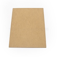 Rectangle Medium Density Fiberboard (MDF) Sheet, for Photo Frame Accessories, BurlyWood, 20.4x15.4x0.2cm(AJEW-WH0240-25)