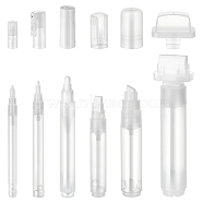 6 Style Plastic Empty Marker Paint Pens, with Replacement Tips, WhiteSmoke, Pen: 133.5~160x11~46.5mm(AJEW-WH0471-85)