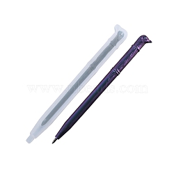 DIY Ballpoint Pen Silicone Molds, Resin Casting Molds, For UV Resin, Epoxy Resin Jewelry Making, White, 147x17x10.5mm, Inner Diameter: 8x123mm(DIY-Z019-15)