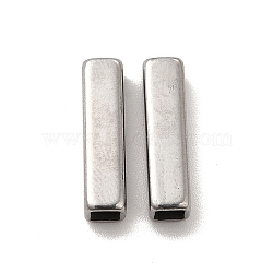 Non-Tarnish 304 Stainless Steel Beads, Rectangle, Stainless Steel Color, 15x4x4mm, Hole: 2.8x2.8mm(STAS-H179-04A-P)