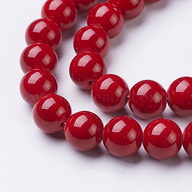 Natural Mashan Jade Round Beads Strands(G-D263-10mm-XS31)-2