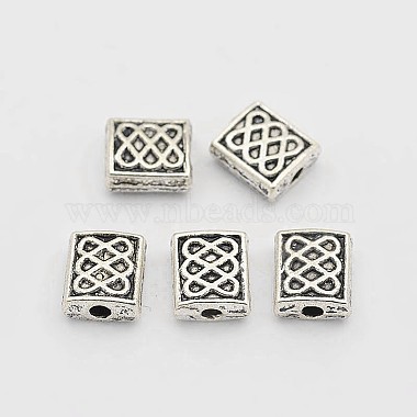 7mm Rectangle Alloy Beads