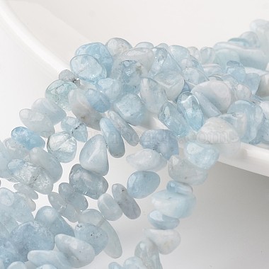 7mm Chip Aquamarine Beads
