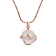 SHEGRACE Trendy Real Rose Gold Plated Necklace(JN445A)-1