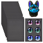PVC Plastic Sheets, Rectangle, Black, 300x220x0.4mm(AJEW-WH0314-569B-01)