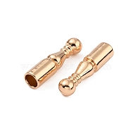 Alloy Cord Ends, Bolo Tie End Caps, Cone, Light Gold, 25x6mm, Hole: 5mm, Inner Diameter: 5mm(FIND-WH0146-32KCG)