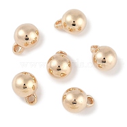 CCB Plastic Charms, Round, Light Gold, 13x9.5mm, Hole: 2mm(FIND-U001-09KCG-05)