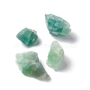 Rough Raw Natural Fluorite Beads, Undrilled/No Hole Beads, for Tumbling, Decoration, Polishing, Wire Wrapping, Wicca & Reiki Crystal Healing, Nuggets, 20~30x39~42x24~26mm, 100g/bag(G-FS0001-73)