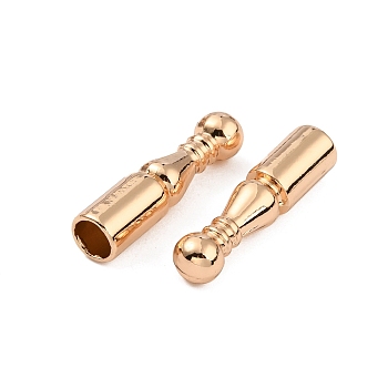 Alloy Cord Ends, Bolo Tie End Caps, Cone, Light Gold, 25x6mm, Hole: 5mm, Inner Diameter: 5mm