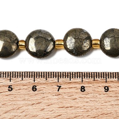 nat&uuml;rliche Pyrit Perlenstr&auml;nge(X-G-Z131-H01-01)-5