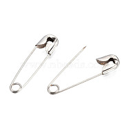 Iron Safety Pins, Platinum, 22x5x2mm, Pin: 0.5mm, about 1728pcs/bag(NEED-N002-01)