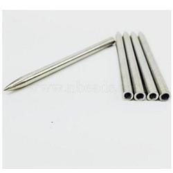 Stainless Steel Knitting Needles For Parachute Cord, Stainless Steel Color, 78x5mm(TOOL-WH0014-02)
