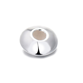 925 Sterling Silver Beads, Saucer Beads, Silver, 2mm