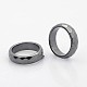 Non-Magnetic Synthetic Hematite Wide Band Rings(RJEW-J005-04A)-1