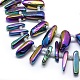 Electroplated Natural Agate Bead Strands(G-E502-02A)-3