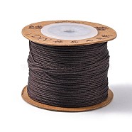Nylon Threads, Coconut Brown, 0.8mm, about 109.36 yards(100m)/roll(NWIR-N003-0.8mm-06D)