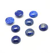 Natural Lapis Lazuli Gemstone Cabochons, Half Round, 16x6mm(G-T020-16mm-13)