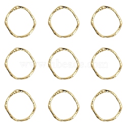 Alloy Open Back Bezel Big Pendants, For DIY UV Resin, Epoxy Resin, Pressed Flower Jewelry, Oval, Light Gold, 41x36x3mm, Hole: 1.6mm(X-PALLOY-S121-180)
