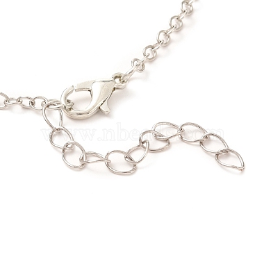 Ensembles de colliers pendentif coeur en alliage de placage de crémaillère(NJEW-B081-07C)-6
