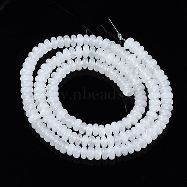 Chapelets de perles de jade blanche naturelle(G-S366-111)-2