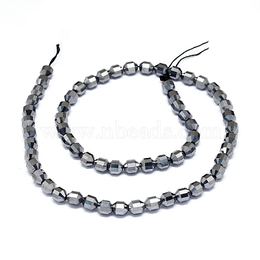 Natural Terahertz Stone Beads Strands(G-O201C-03)-2